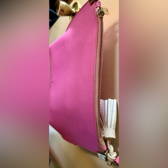 Kate Spade Foster Court Pepper Crossbody Handbag Rouge Pink Very Nice - Picture 5 of 13